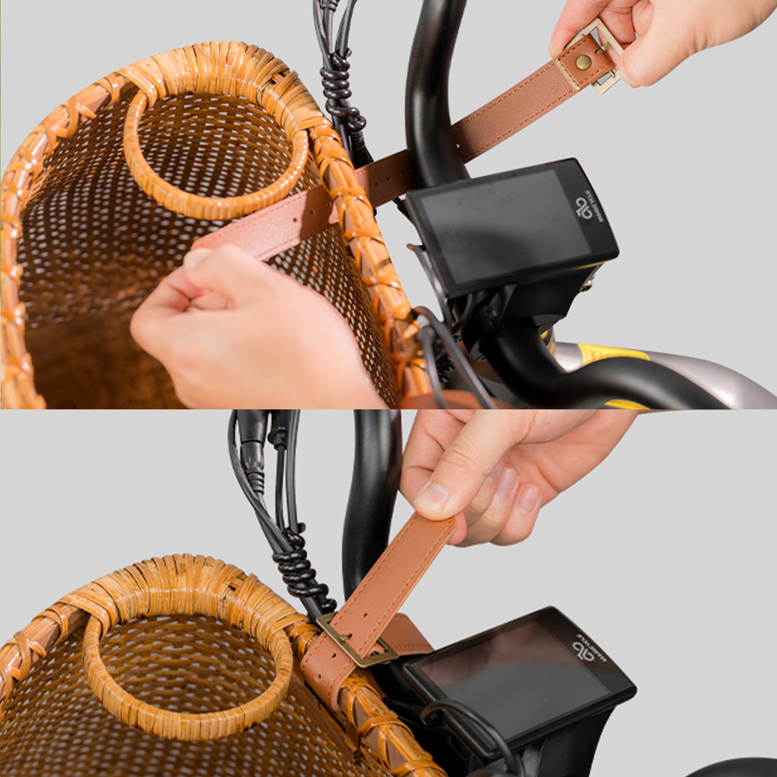 Handgemachter Fahrradlenker-Klassiker-Weidenkorb