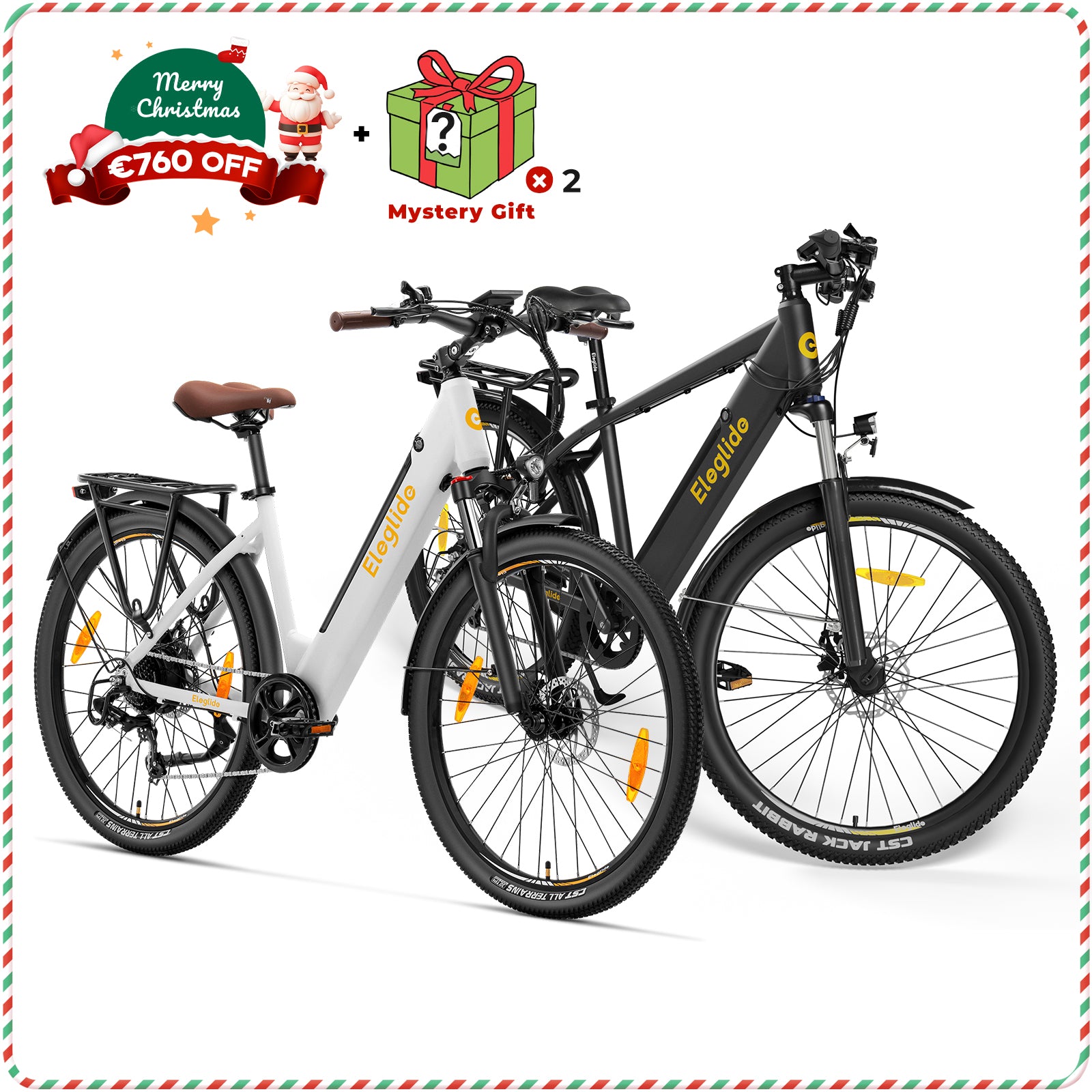 Combo Sale - T1 + T1 ST White E-bike