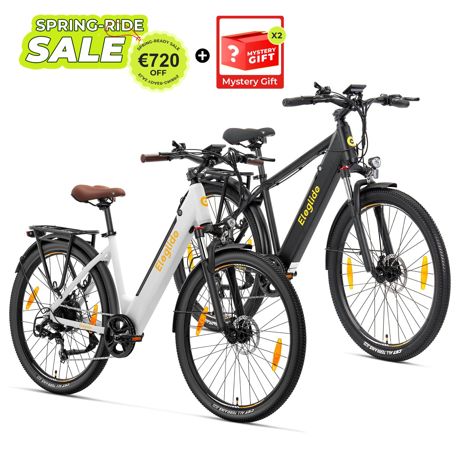 Combinatieverkoop - T1 + T1 ST Witte E-bike