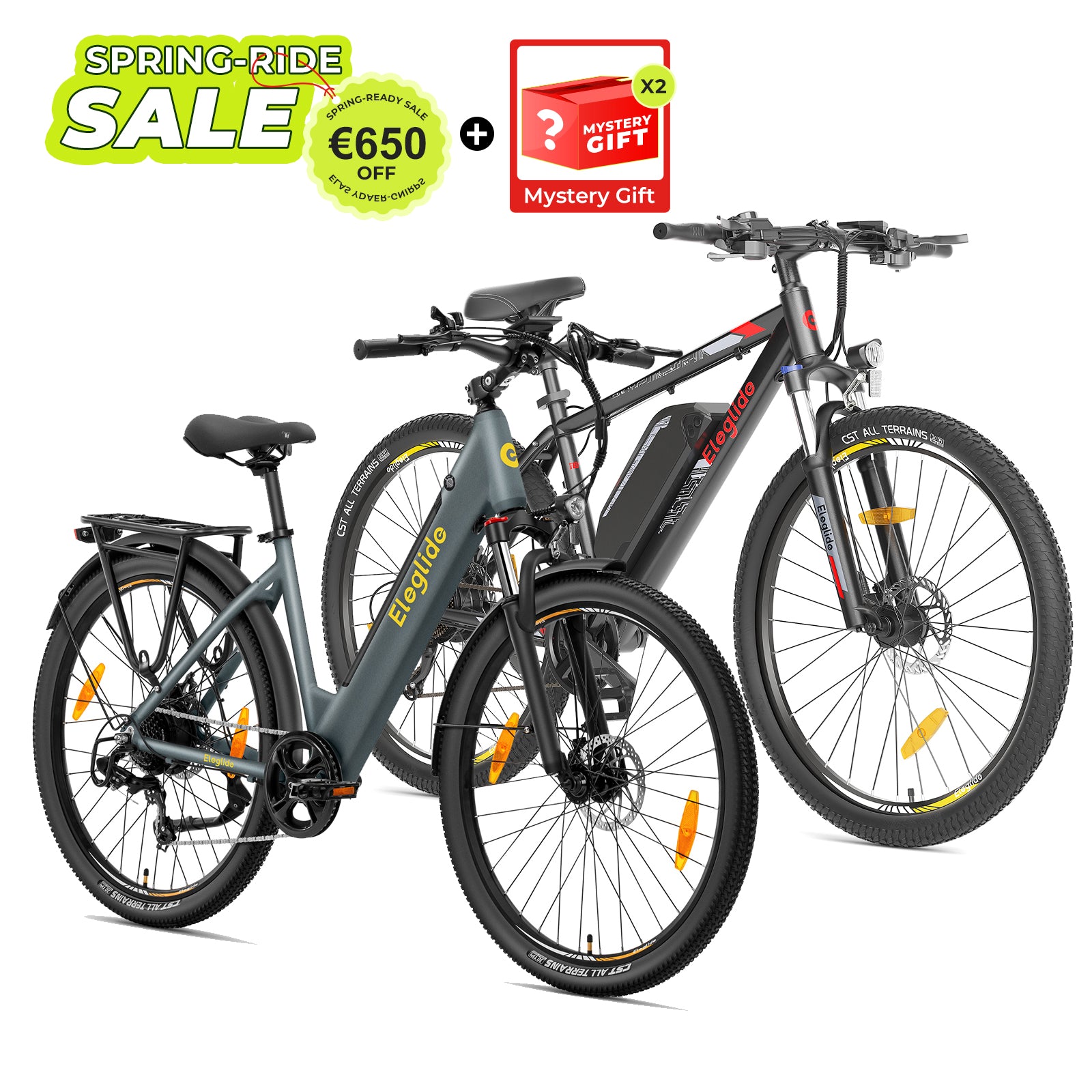 Combo Sale - T1 ST Grey + Mopride 2 27.5" E-bike