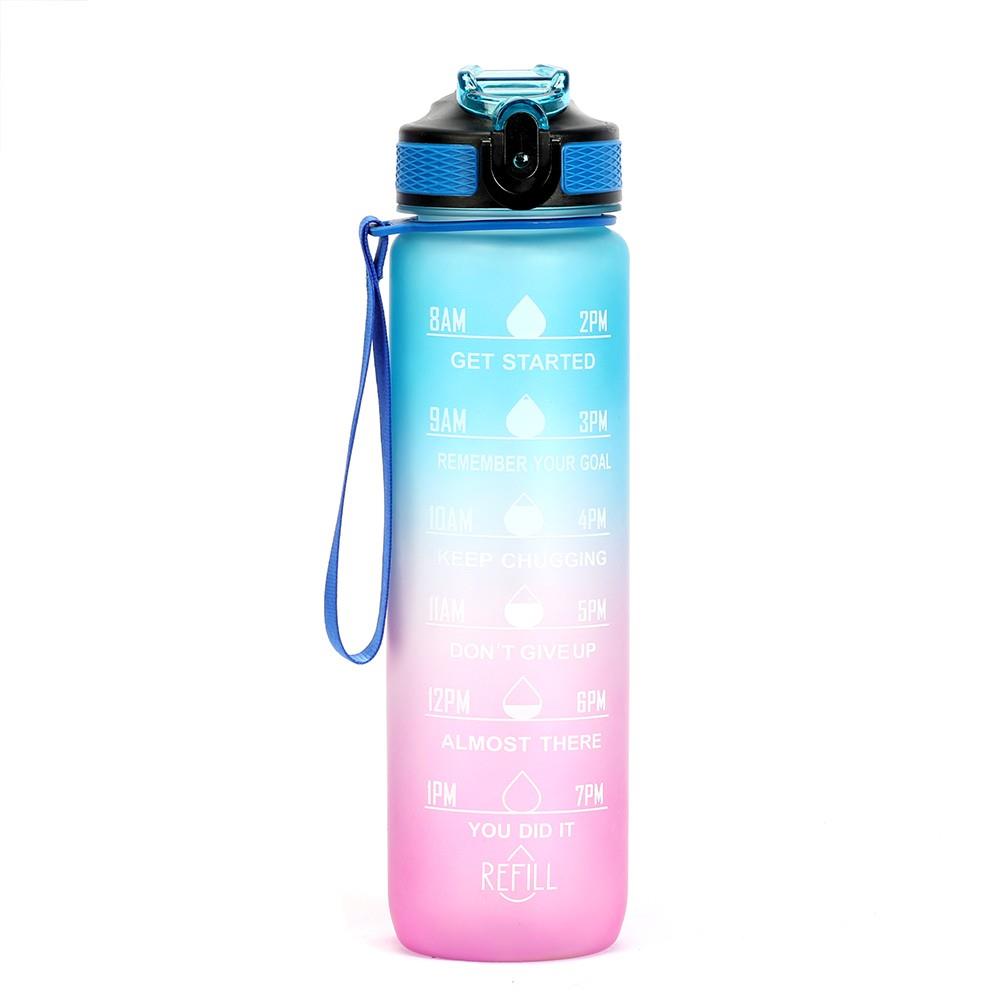 Botella de agua de motivación