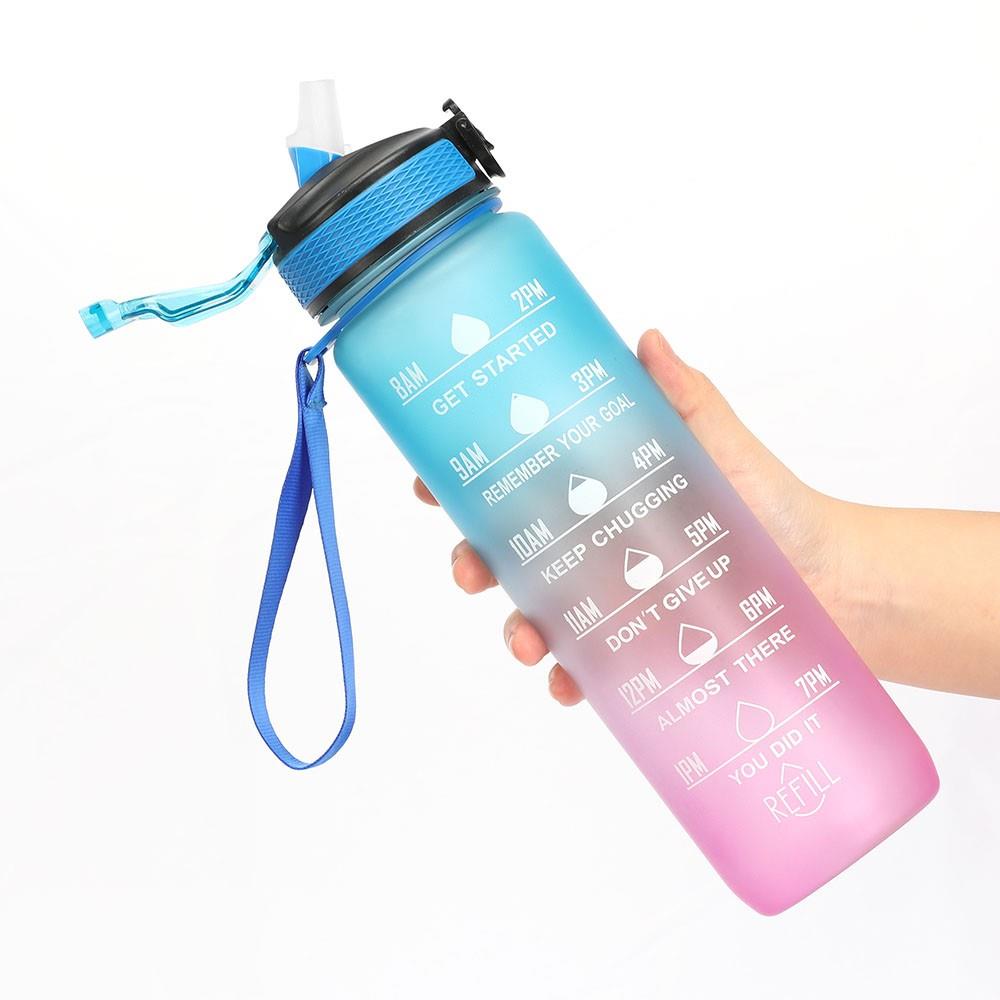 Botella de agua de motivación