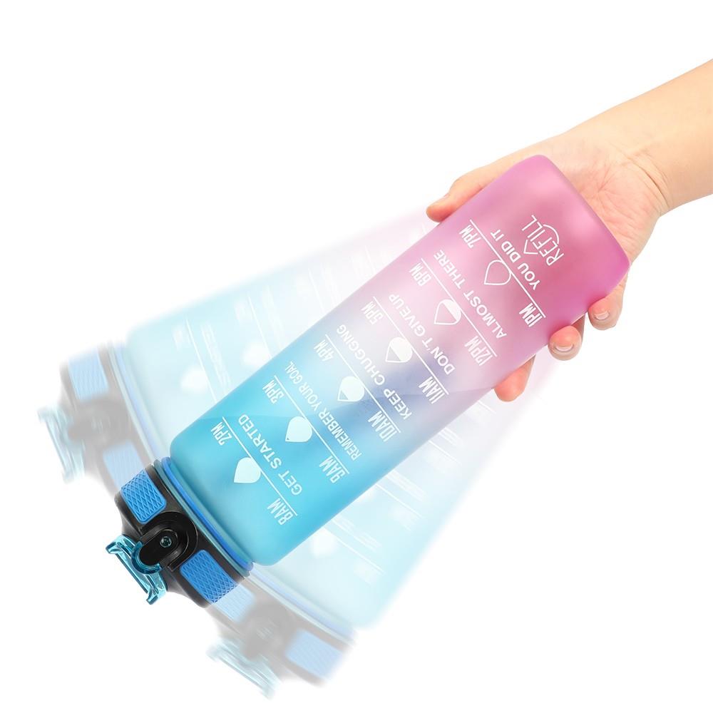 Botella de agua de motivación