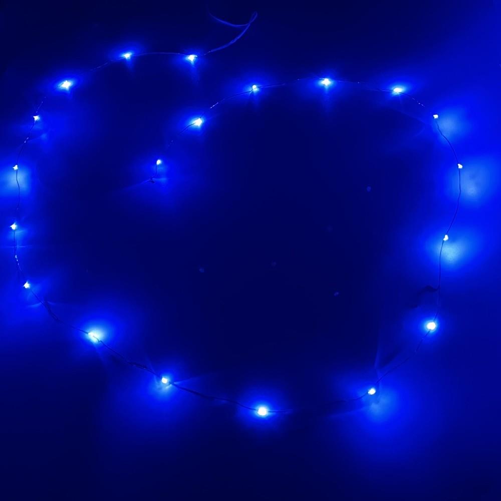 Luci per ruote bici blu (2 pezzi, senza batteria)