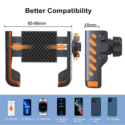 Supporto per telefono da bici con morsetto per manubrio girevole a 360°
