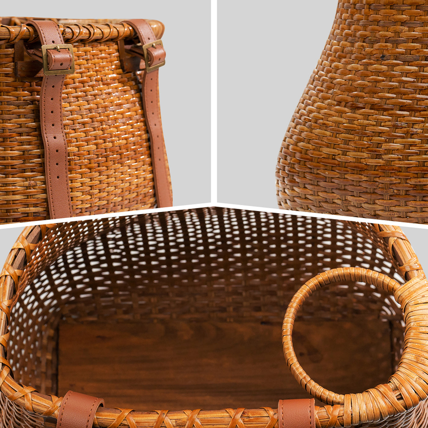 Handmade Bike Handlebar Classic Willow Basket