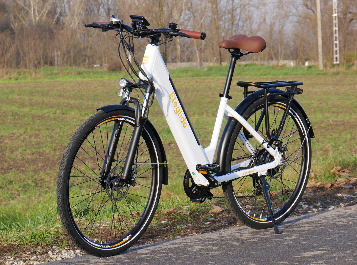 Eleglide T1 Step-Thru Vélo cyclomoteur électrique VTT 27,5 Pouces Pneus 36V  13AH 250W Trekking Bike Blanc + ensemble de cinq pièces