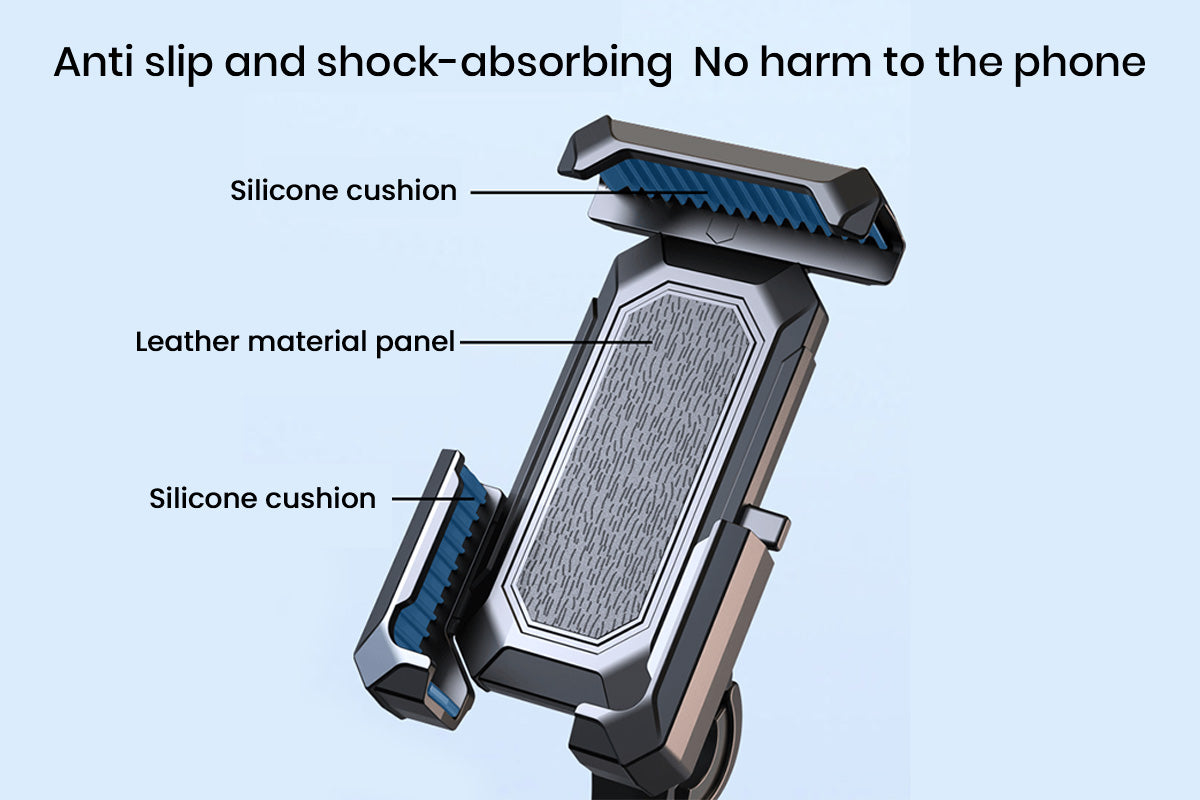 Bike Phone Mount Holder with Rain & Shade Shield