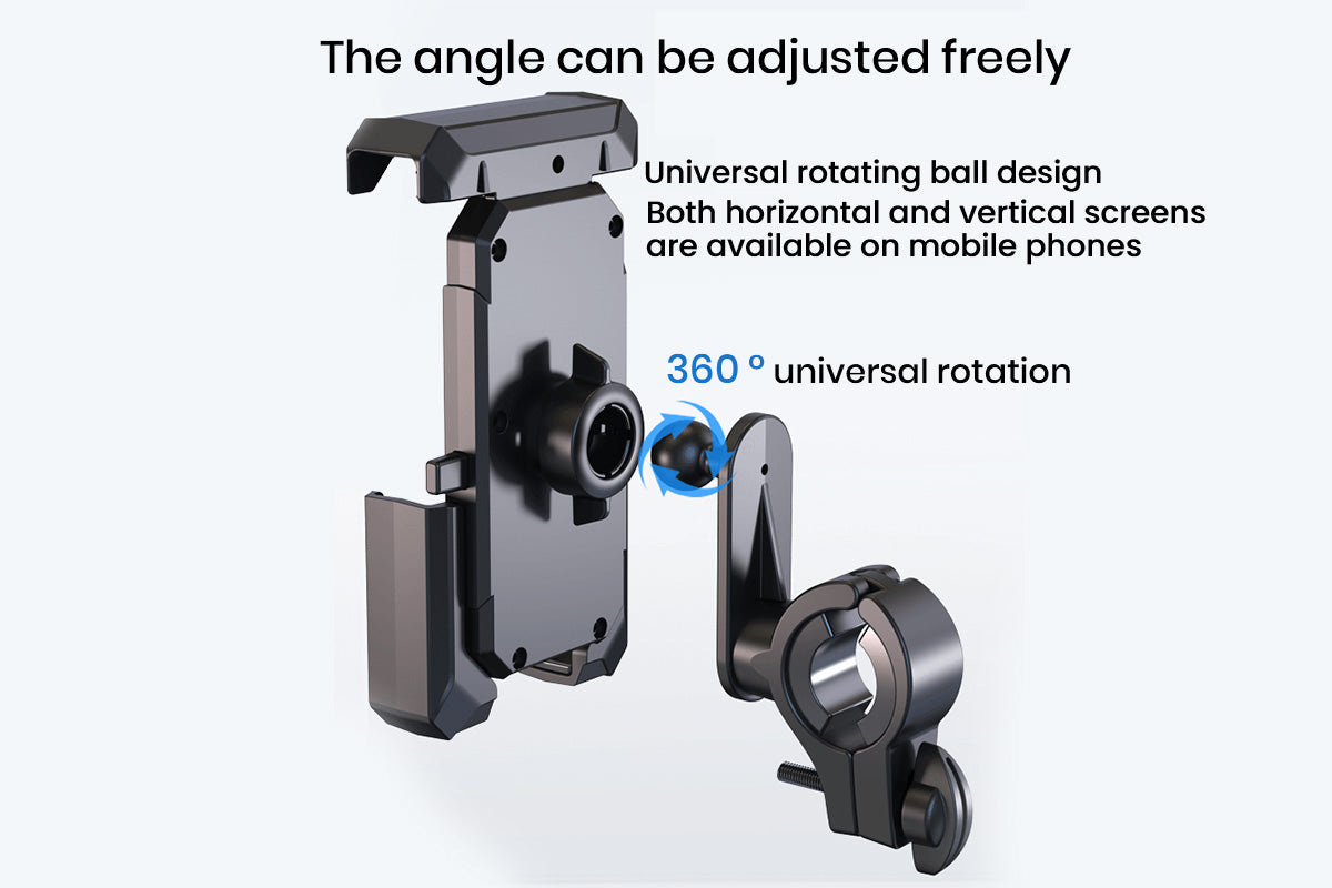 Bike Phone Mount Holder with Rain & Shade Shield