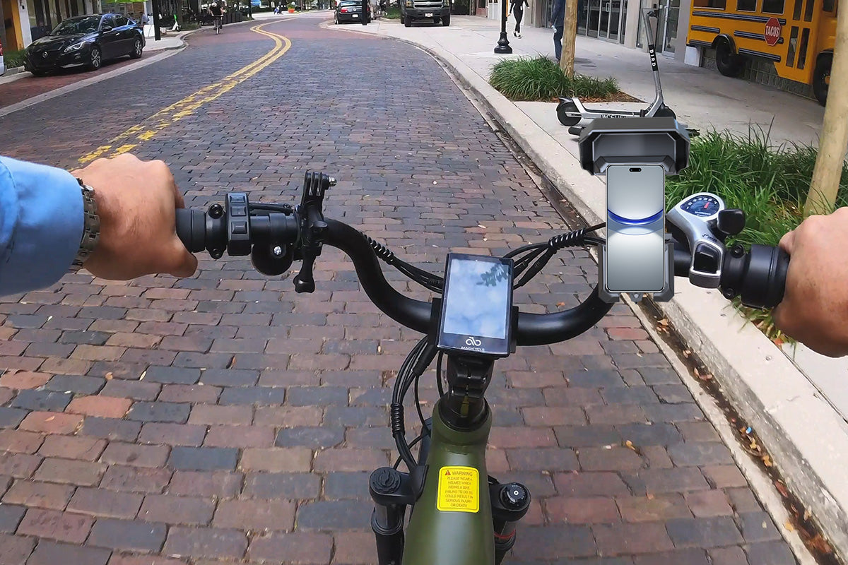 Bike Phone Mount Holder with Rain & Shade Shield