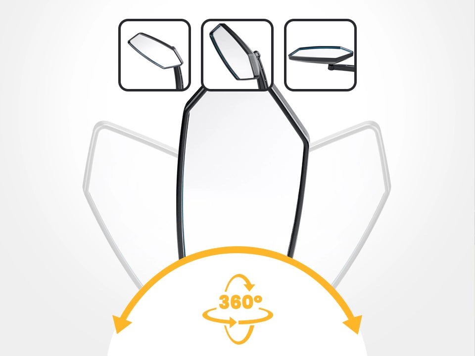 HD Blast-Resistant E-Bike Mirrors