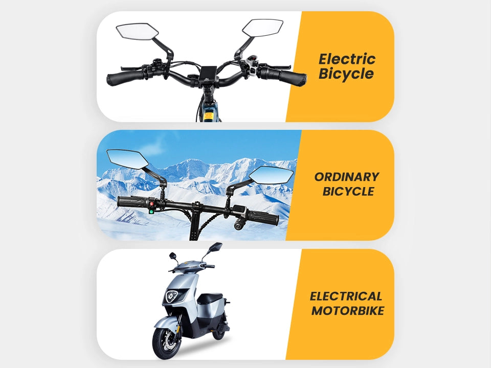 HD Blast-Resistant E-Bike Mirrors