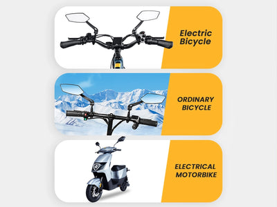 HD Blast-Resistant E-Bike Mirrors