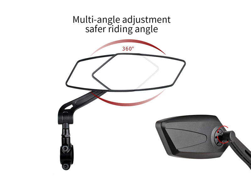 HD Blast-Resistant E-Bike Mirrors