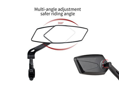 HD Blast-Resistant E-Bike Mirrors