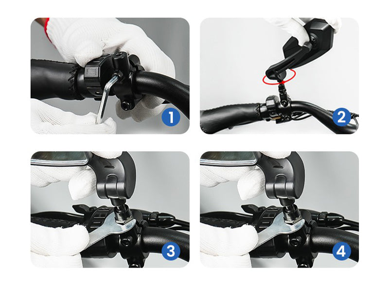 HD Blast-Resistant E-Bike Mirrors