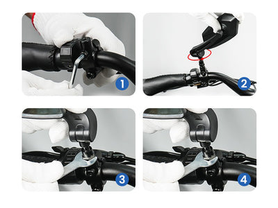 HD Blast-Resistant E-Bike Mirrors