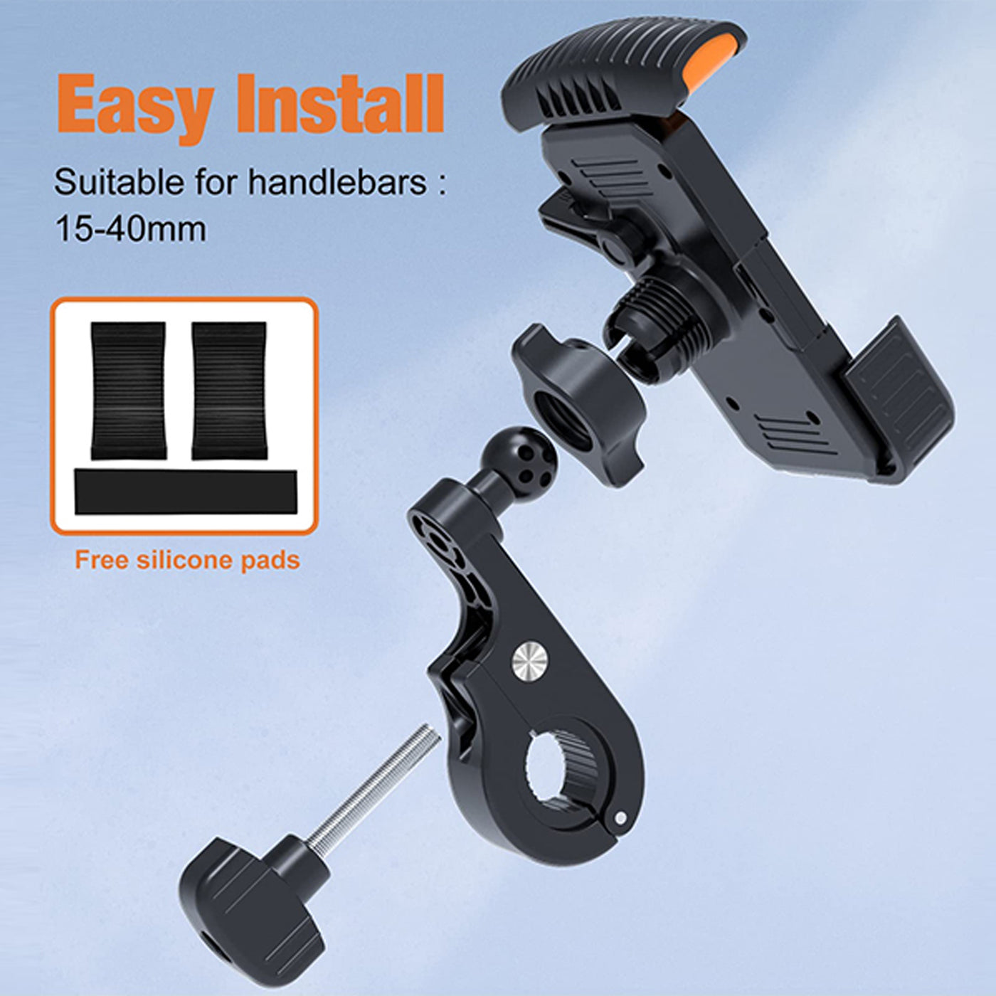 Lock Rotatable Ebike Phone Holder