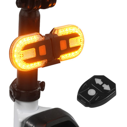 Fanale posteriore staccabile per bicicletta con indicatori di direzione e telecomando wireless