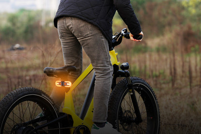 Fanale posteriore staccabile per bicicletta con indicatori di direzione e telecomando wireless