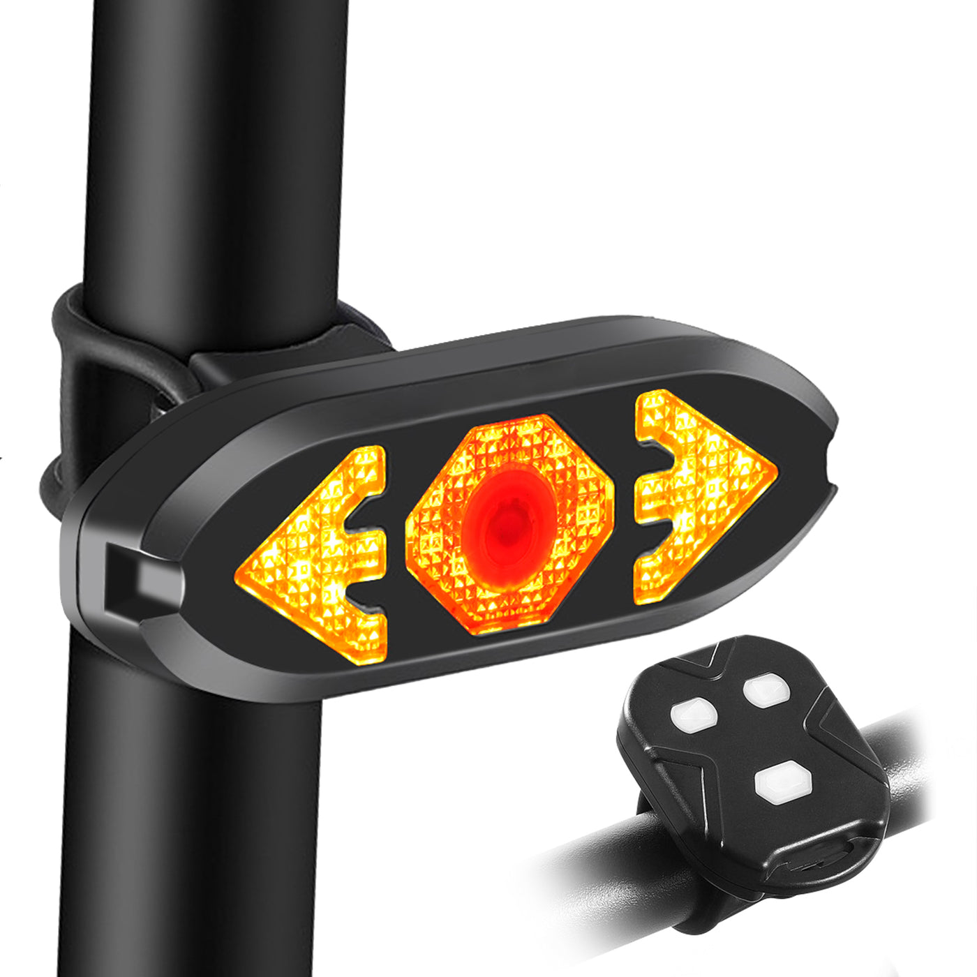 Ebike Tail Light with Turn Signals Wireless Remote Control