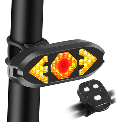 Ebike Tail Light with Turn Signals Wireless Remote Control