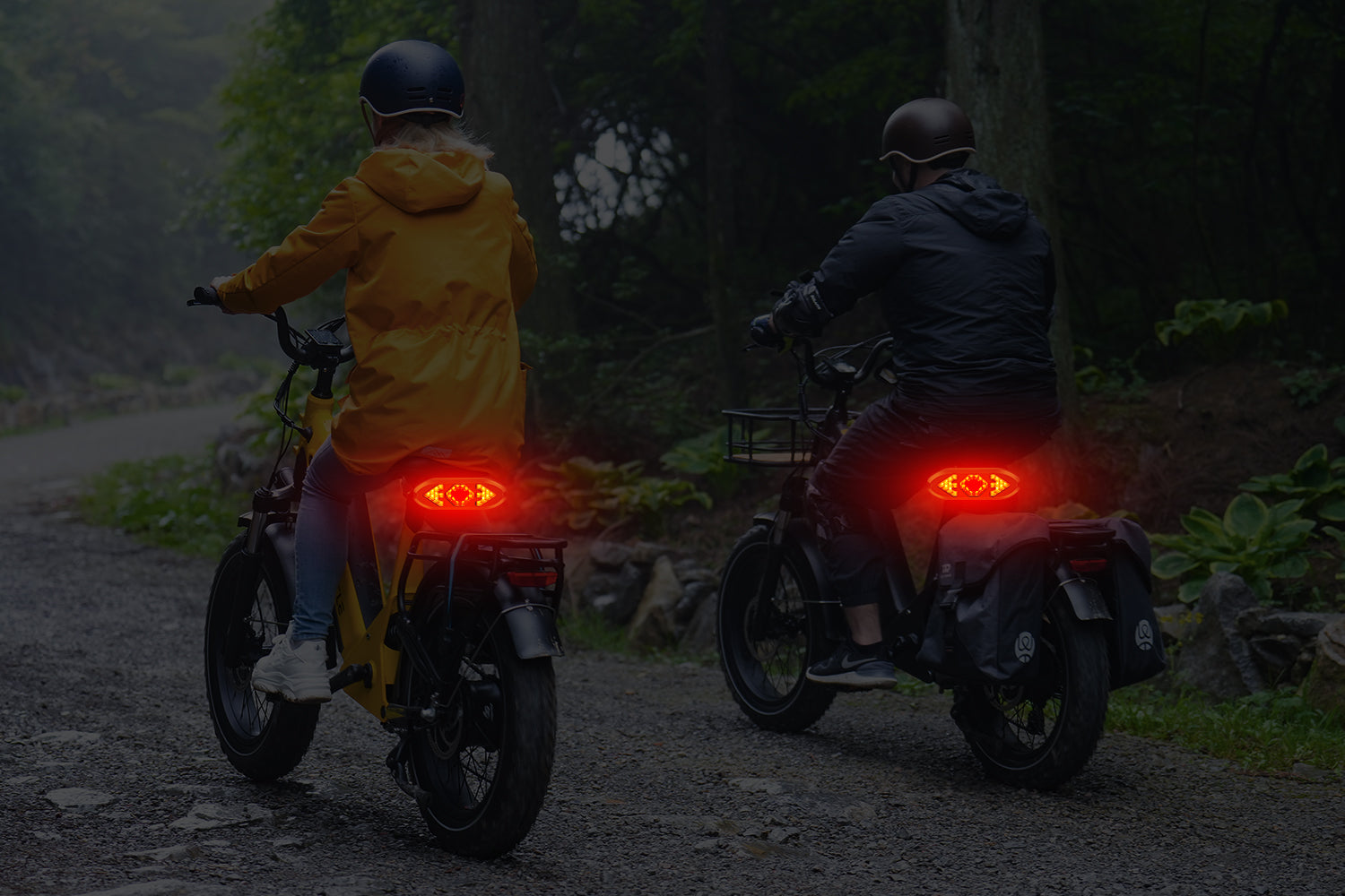 Ebike Tail Light with Turn Signals Wireless Remote Control