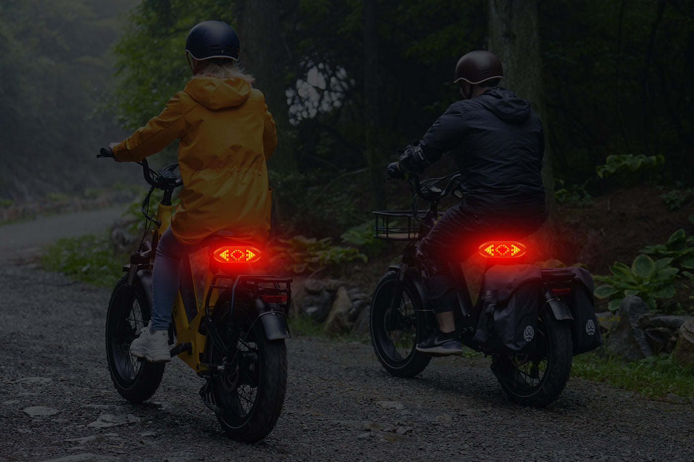 Ebike Tail Light with Turn Signals Wireless Remote Control