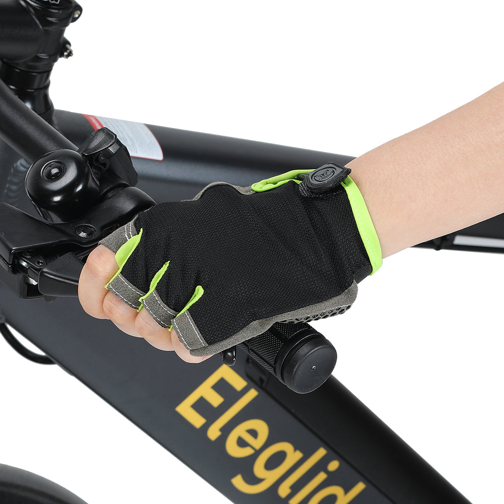 Black & Green Cycling Gloves