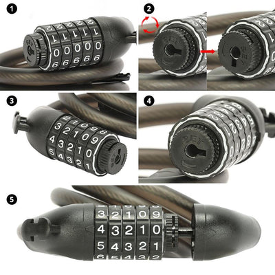Eleglide Black 1.2m Cable Locks