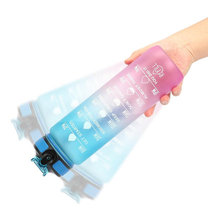 Botella de agua de motivación