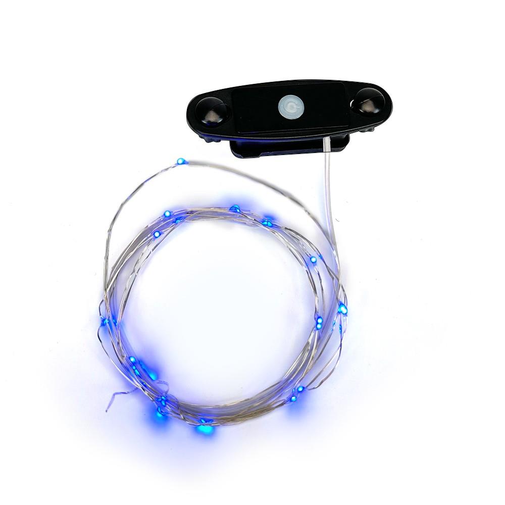 Luci per ruote bici blu (2 pezzi, senza batteria)