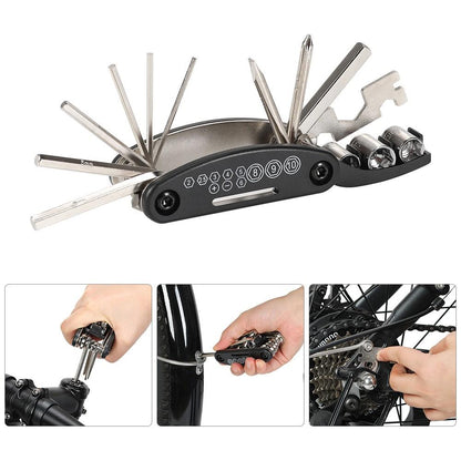 Kit de herramientas de reparación de bicicletas